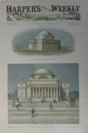Plans for Low Library published in an 1894 edition of Harper's Weekly